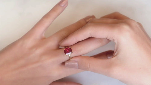 Flora Ruby Octad Cocktail Ring