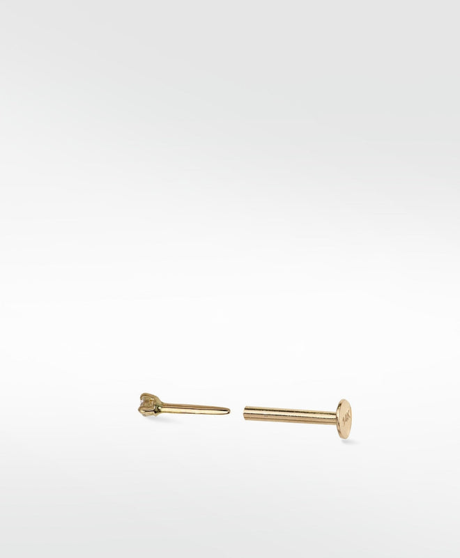 Modernist Diamond Dot Stud Earring