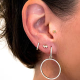 Omnis Double Baguette Stud Earring