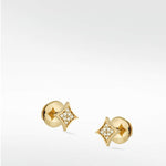 Rhombus Diamond PavŽ Stud Earrings in 14K Gold - Lark and Berry