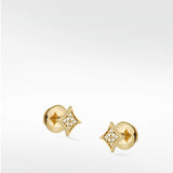 Rhombus Diamond PavŽ Stud Earrings in 14K Gold - Lark and Berry