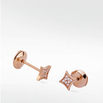 Rhombus Diamond PavŽ Stud Earrings in 14K Gold - Lark and Berry