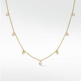 Stella Diamond Charm Necklace in 14K Yellow Gold - Lark and Berry