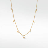 Stella Diamond Charm Necklace in 14K Yellow Gold - Lark and Berry
