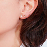 Stellar Solitaire Diamond Stud Earring