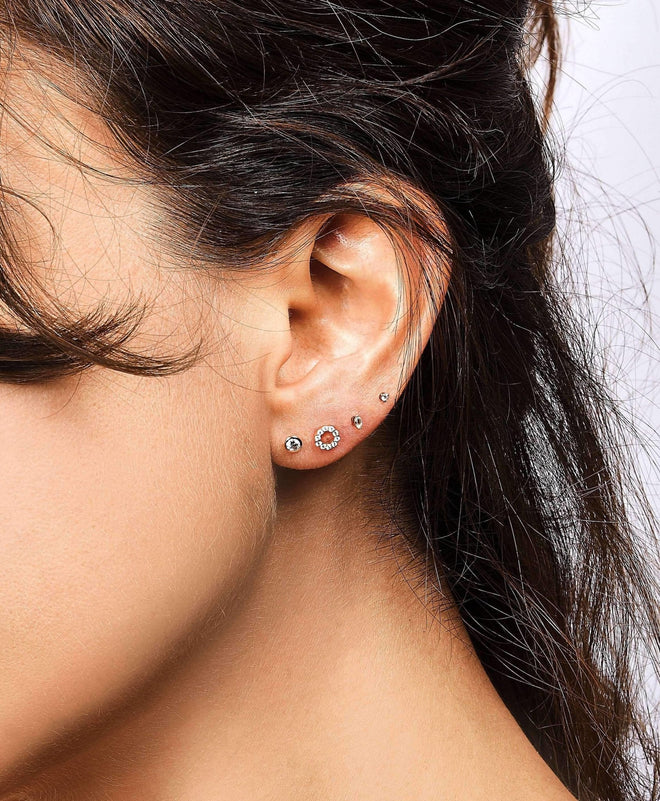 Veto Mini Sapphire Marquise Single Stud Earring