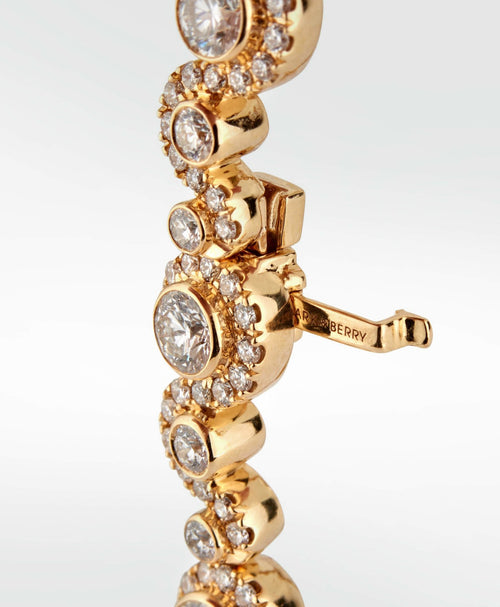 Wave Diamond Bracelet in 18K Gold - Lark and Berry